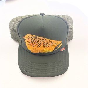 Simms fishing hat with trout